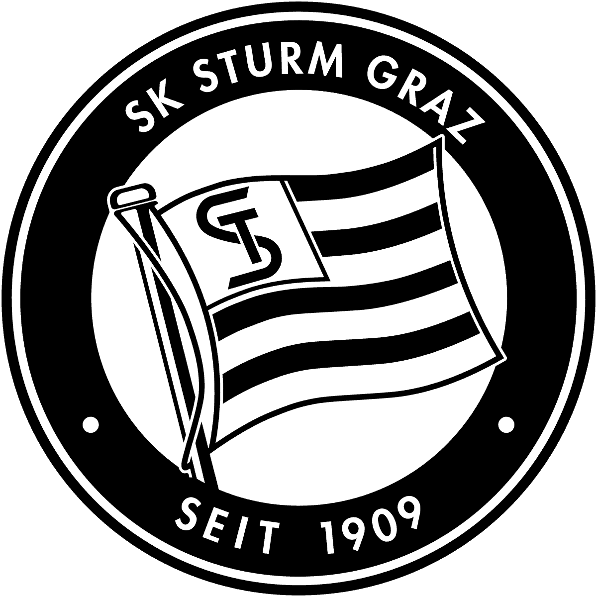teamfoto voor SK Sturm Graz