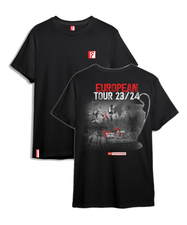 FSV De Feijenoorder - T-shirt European Tour Limited edition voorkant & achterkant